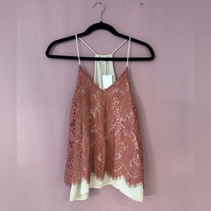 Salmon blouse tank top